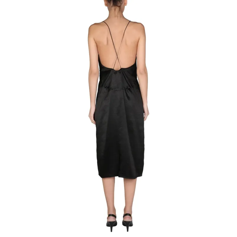 DSQUARED 2 Undervest V Neck Midi Dress-1