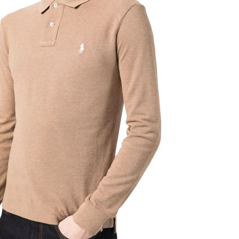 Polo Ralph Lauren Pony Embroidered Long Sleeved Polo Shirt-4