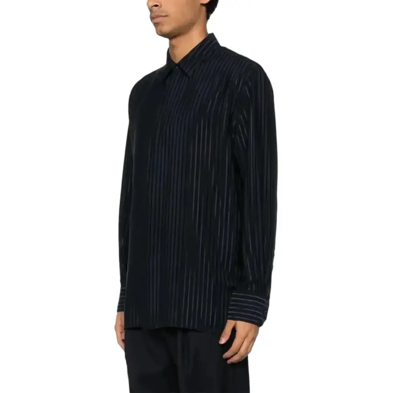 SAINT LAURENT Striped Silk Shirt-3