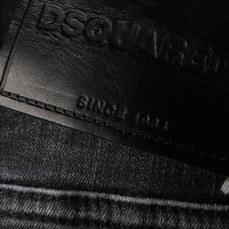 DSQUARED 2 Distressed Paint Splattered Bootut Jeans-5