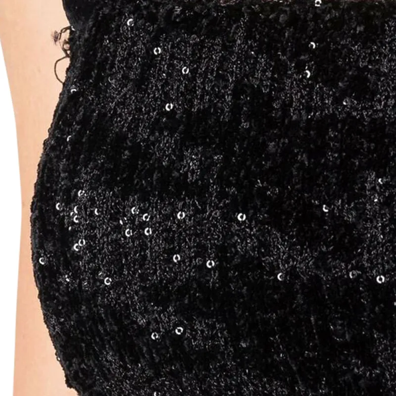 BALMAIN Sequin Knitted Crop Top-4