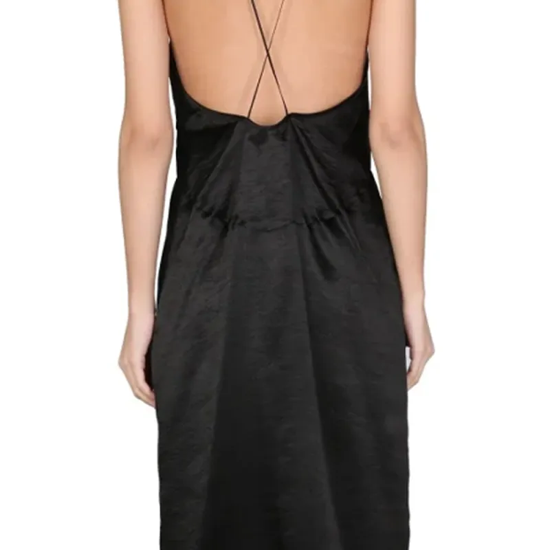 DSQUARED 2 Undervest V Neck Midi Dress-4