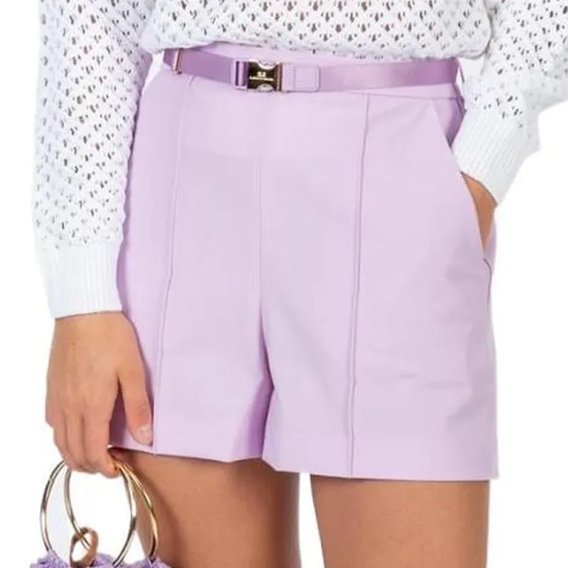 Elisabetta Franchi Casual Shorts Women's Purple-3