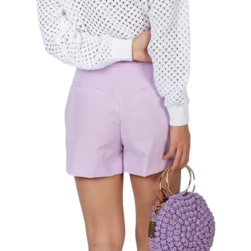 Elisabetta Franchi Casual Shorts Women's Purple-4