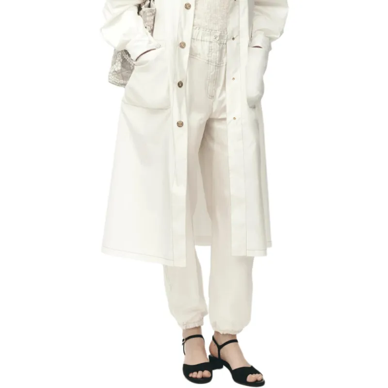 CHANEL Casual Pants Women's White-1