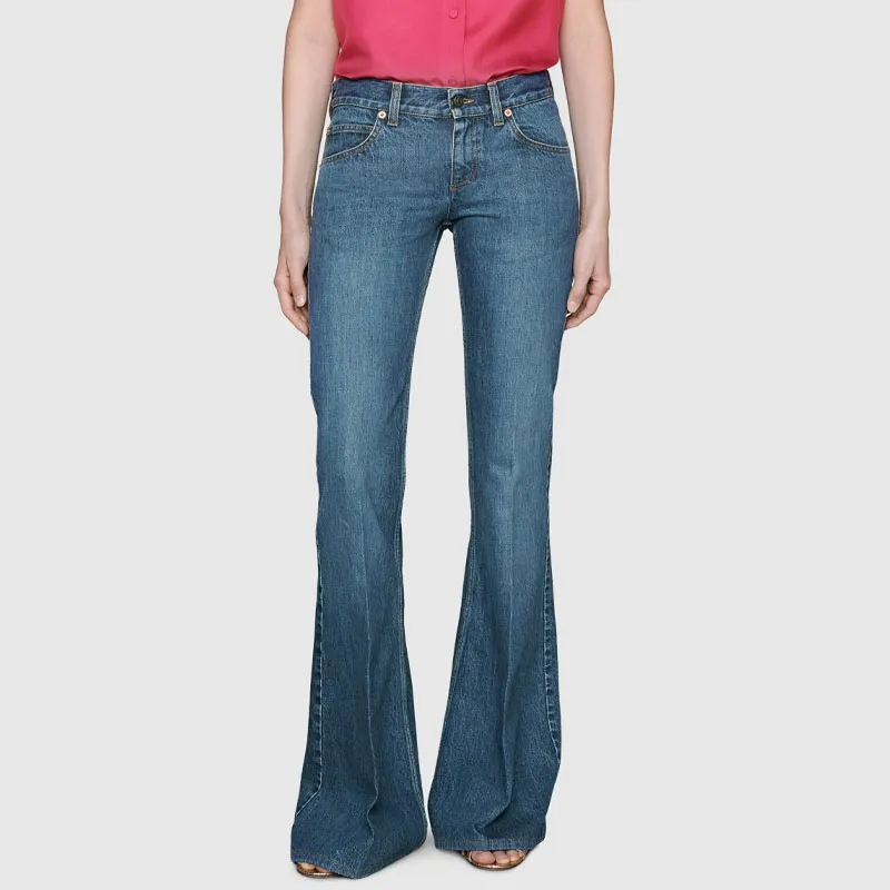 GUCCI SS24 Jeans Women's Dark Blue-2