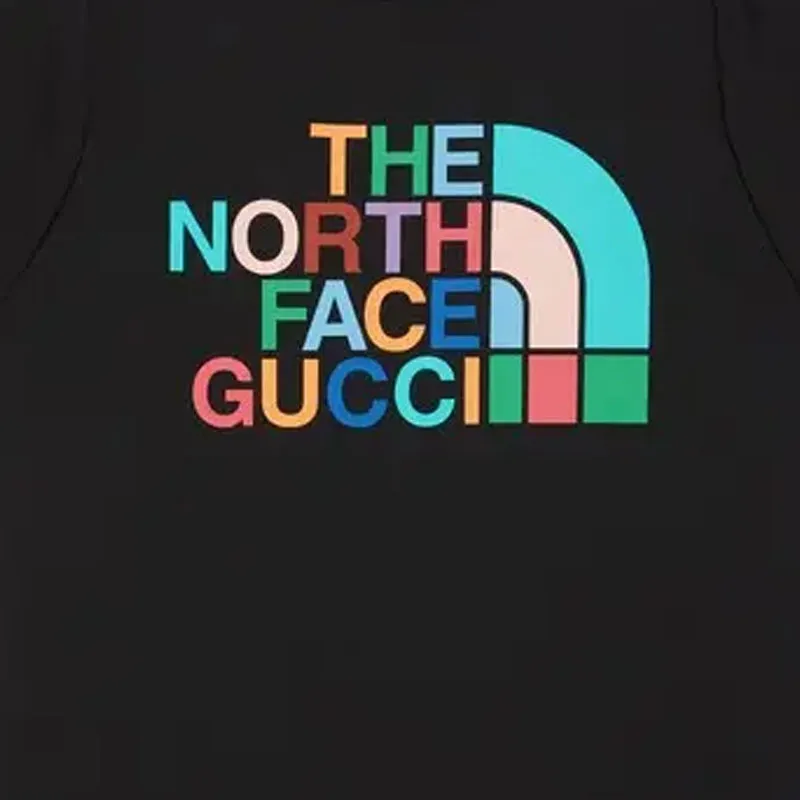 GUCCI X The North Face Cotton T shirt Black/Multicolor-5