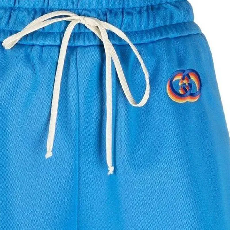 GUCCI Gg Embroidered Track Shorts-4