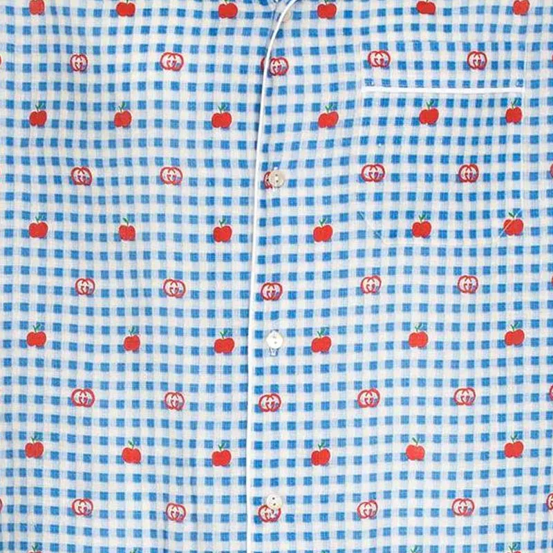 GUCCI SS23 Shirt Men's Sky Blue-3