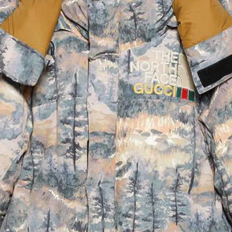 GUCCI X The North Face Padded Jacket 'Forest Print'-4