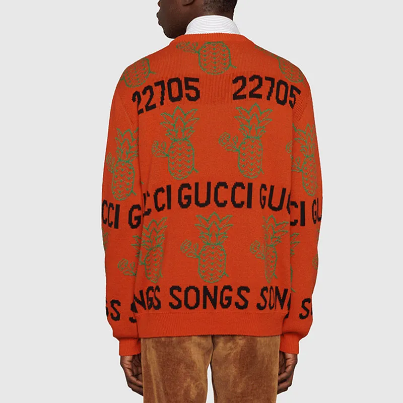 GUCCI Sweaters Men Orange-1