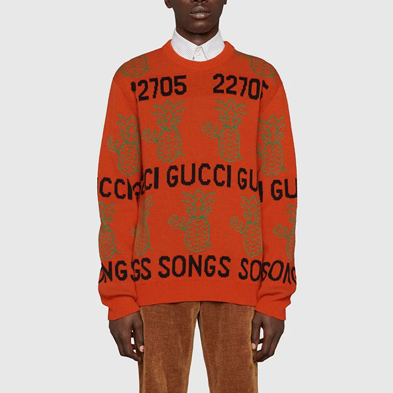 GUCCI Sweaters Men Orange-3