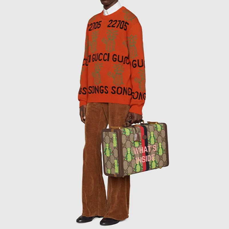 GUCCI Sweaters Men Orange-2