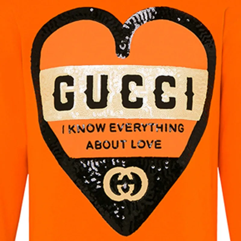 GUCCI Sweatshirts Women's Orange-4