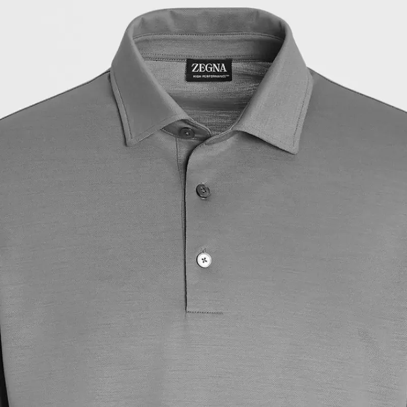 Zzegna Polo Shirts Men Gray-3