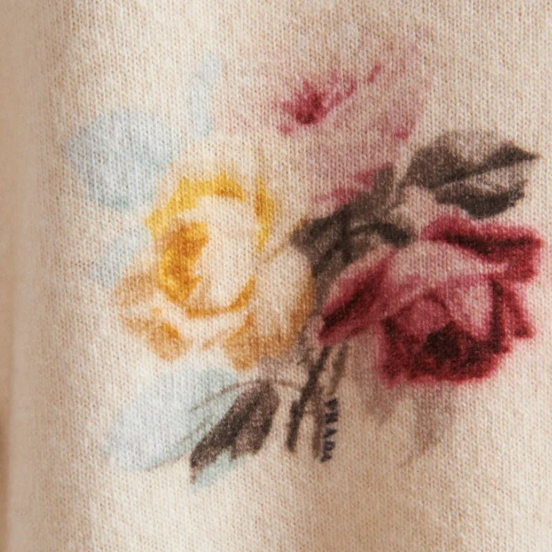 PRADA Floral Printed Knitted Cardigan-4
