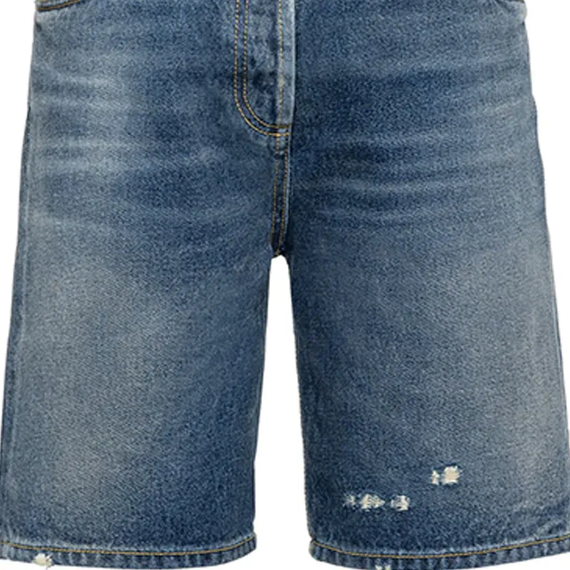 PRADA Denim Shorts Women's Blue-6