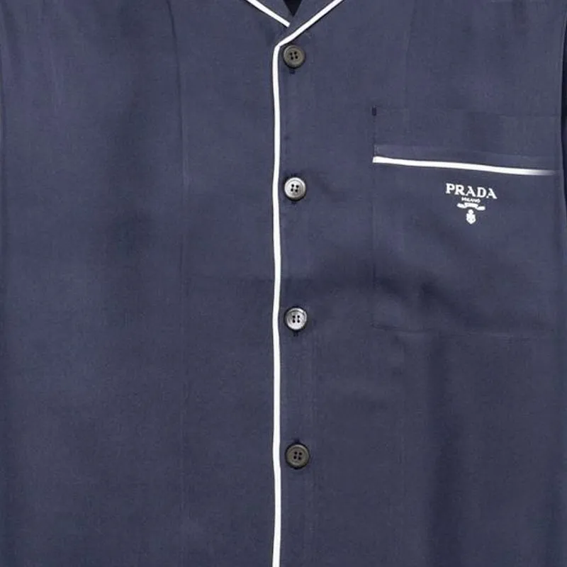 PRADA Shirts Men Blue-4