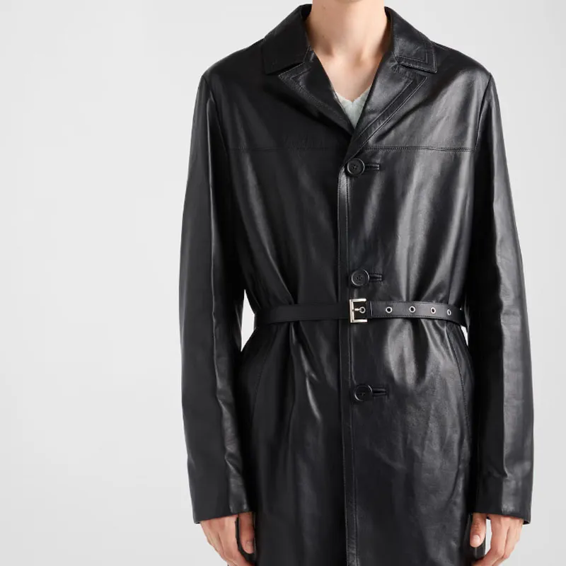 PRADA Coats Men Black-3