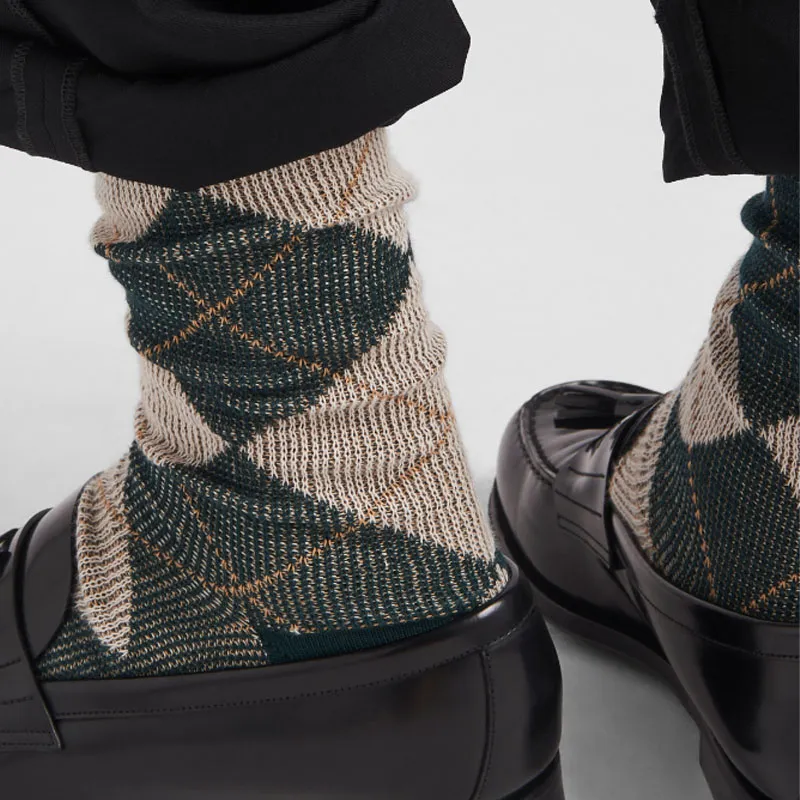 PRADA Mid-Calf Socks Men's 1 Pack Green-1