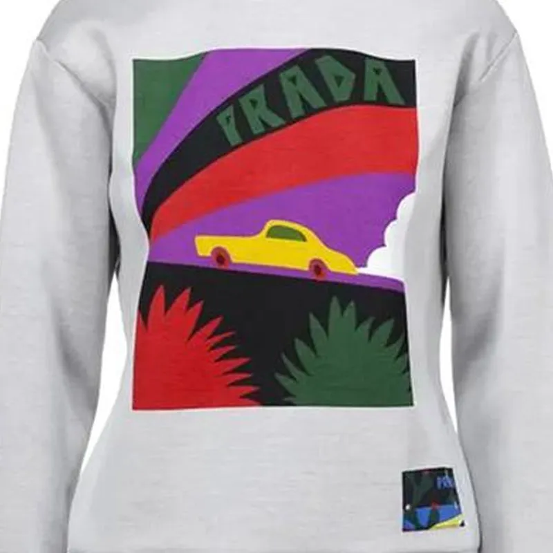 PRADA Sweatshirts Women's Gray-3