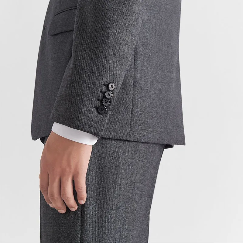 PRADA Single Breasted Wool Suit Business Suit Men's Slate Gray-2