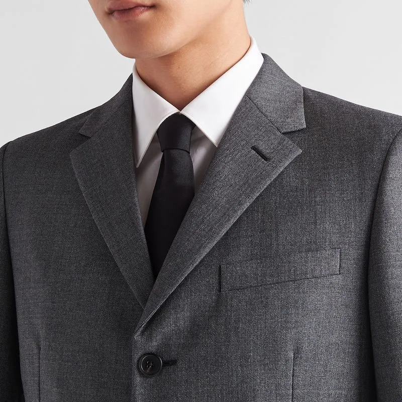 PRADA Single Breasted Wool Suit Business Suit Men's Slate Gray-1