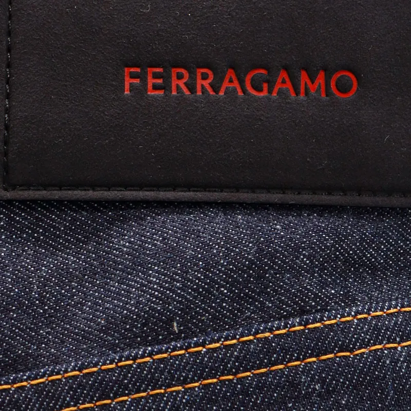Ferragamo High rise Wide leg Jeans-5