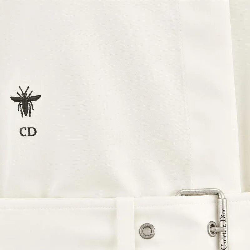 DIOR Long Sleeved Dress Women's White-6
