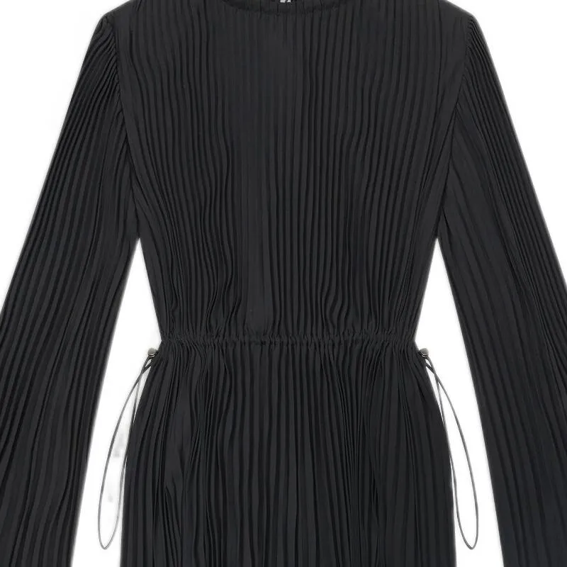 Balenciaga FW22 Long Sleeved Dresses Women's Black-4