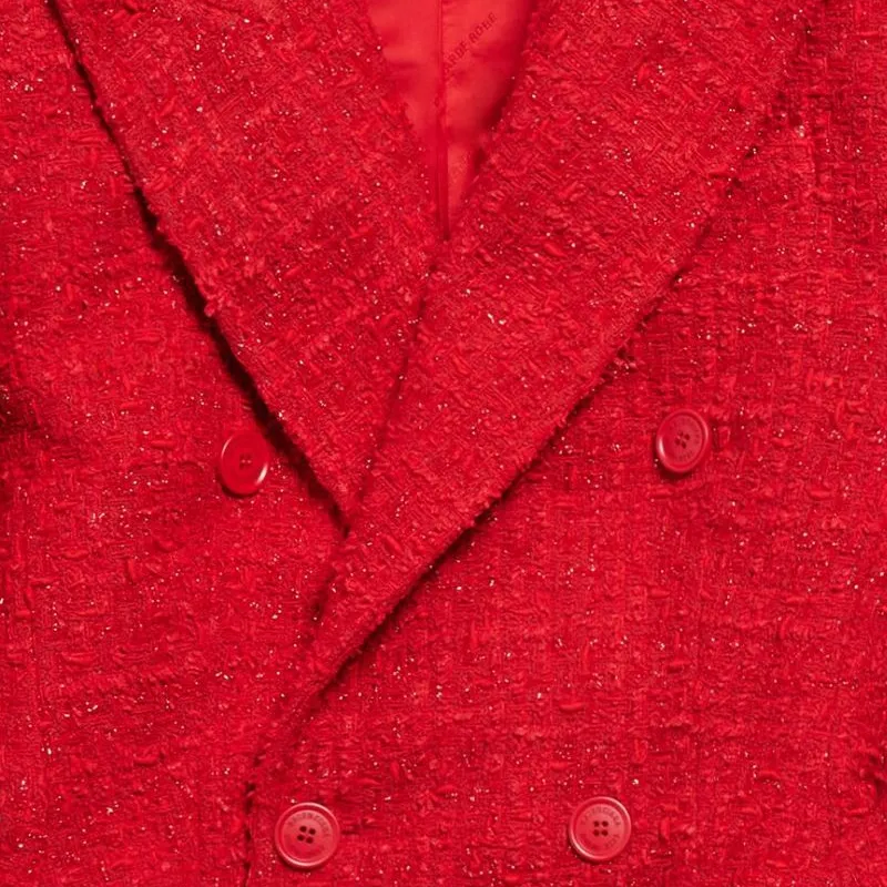 Balenciaga Business Suits Women's Red-2