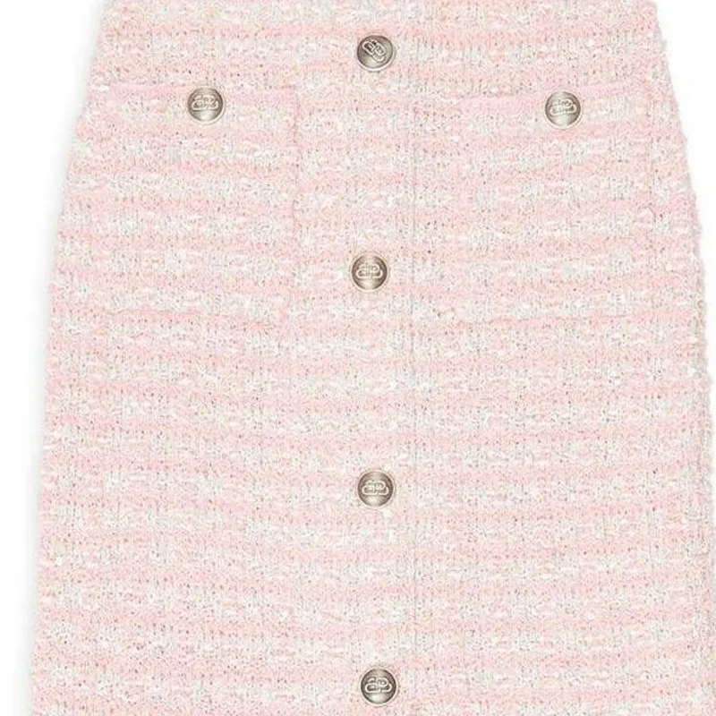 Balenciaga Casual Long Skirt Women's Pink-2