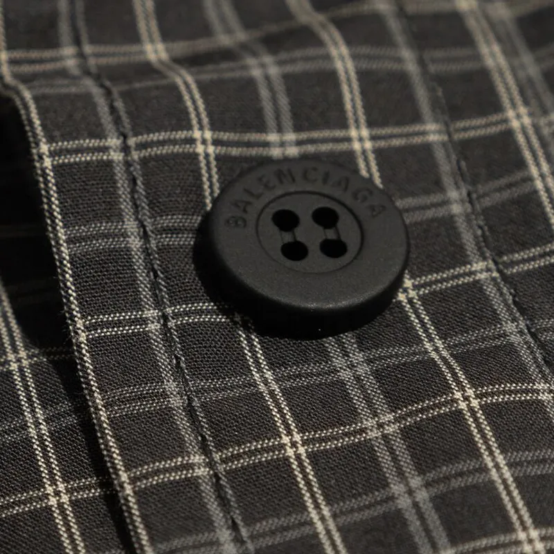 Balenciaga Checked Oversized Shirt-5