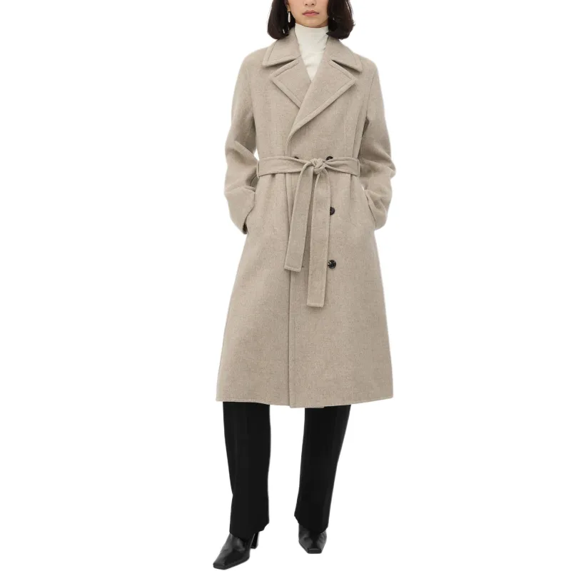 Bottega Veneta Double Breasted Belted Coat-1