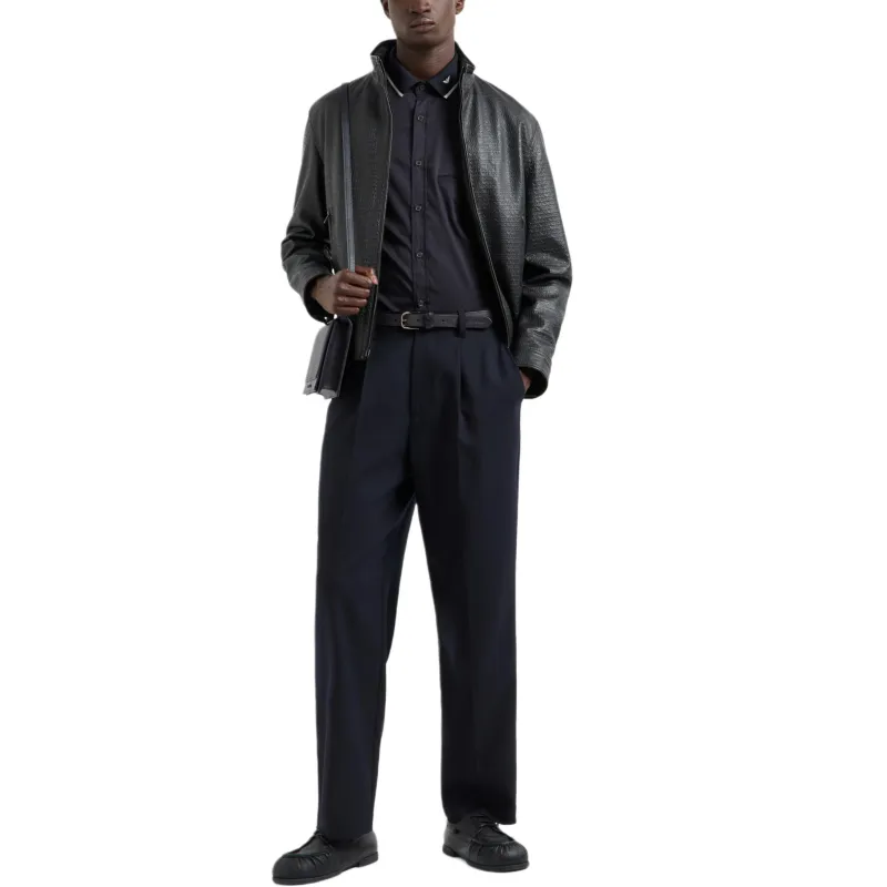 EMPORIO ARMANI Logo debossed Jacket-1