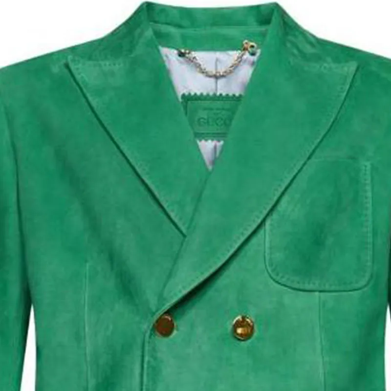 GUCCI Business Suits Men Green-4