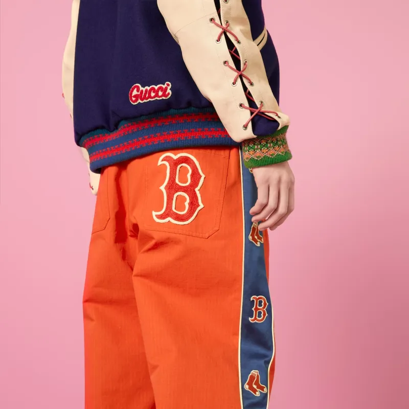 GUCCI Casual Pants Men Orange Red-4