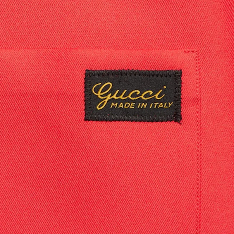 GUCCI Shirts Men Red-4