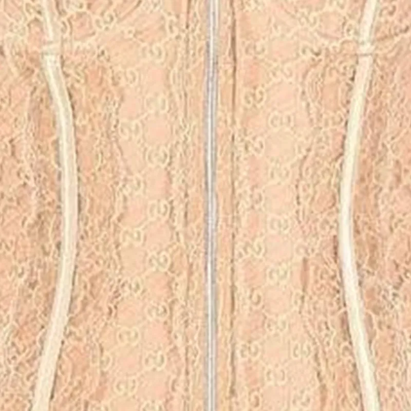 GUCCI GG lace Corset Midi Dress-4