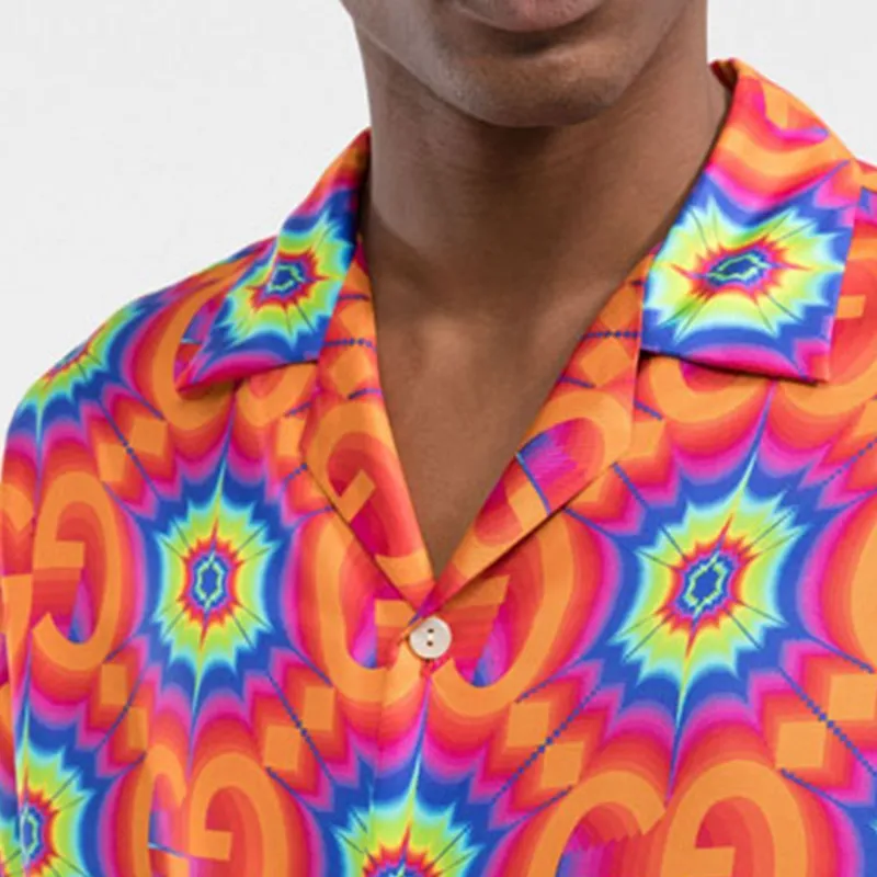 GUCCI Gg Psychedelic Silk Shirt-4