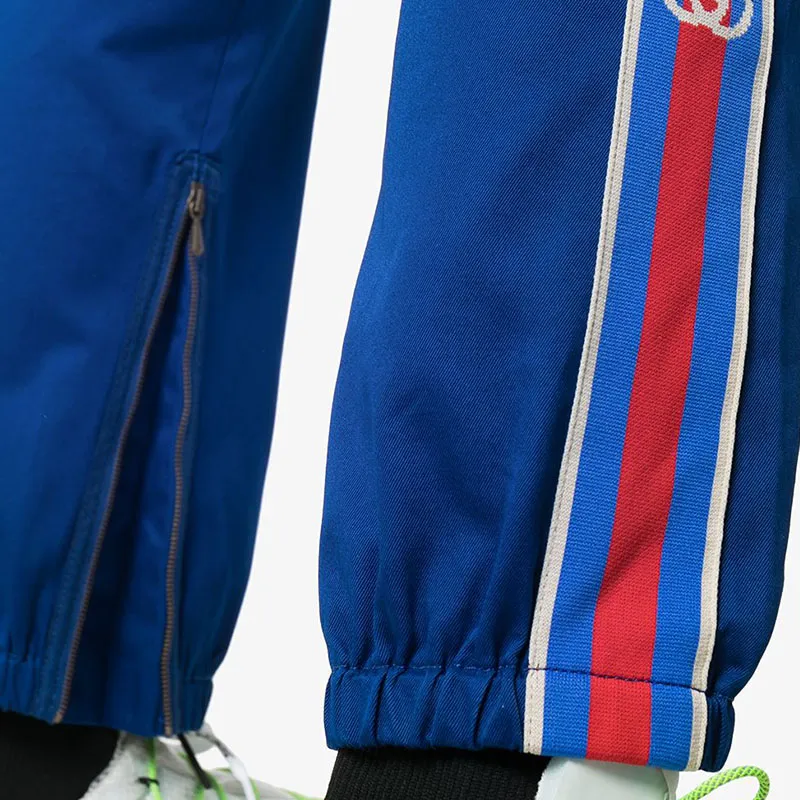 GUCCI SS21 Knitted Sweatpants Men's Blue-4