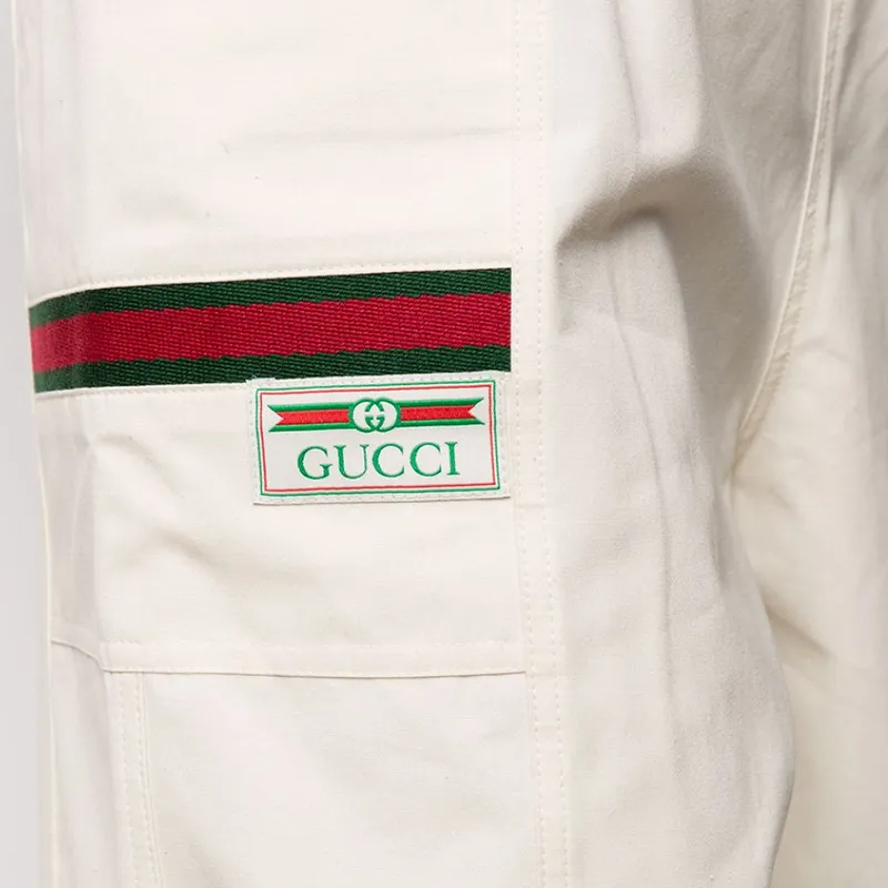 GUCCI Knitted Sweatpants Women's Ivory White-4