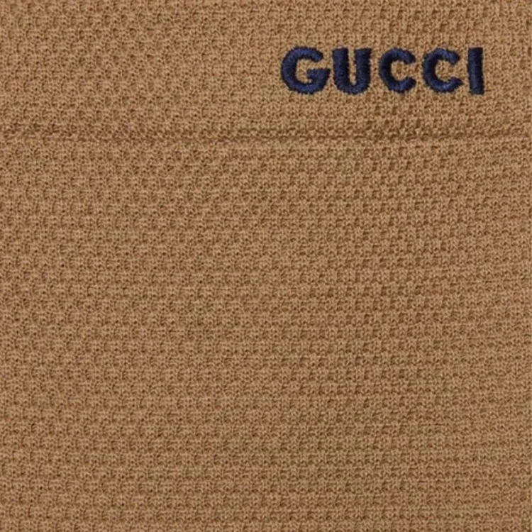 GUCCI SS23 Polo Shirt Men's Camel-4