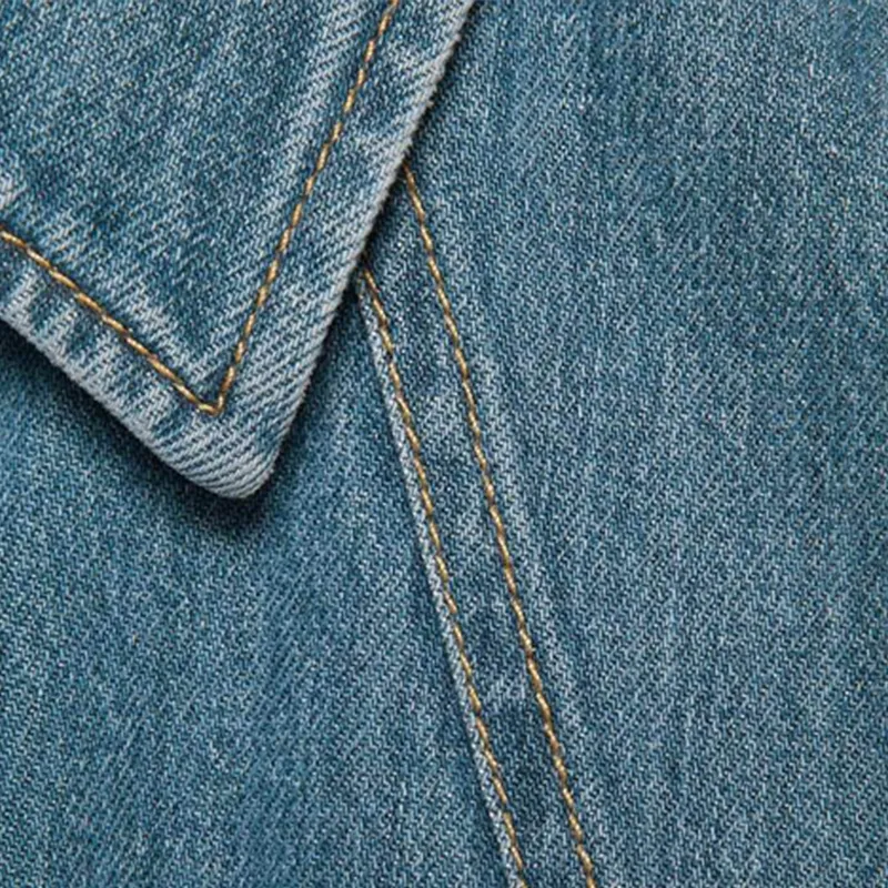 GUCCI Eco washed Cat patch Organic Denim Shirt-4