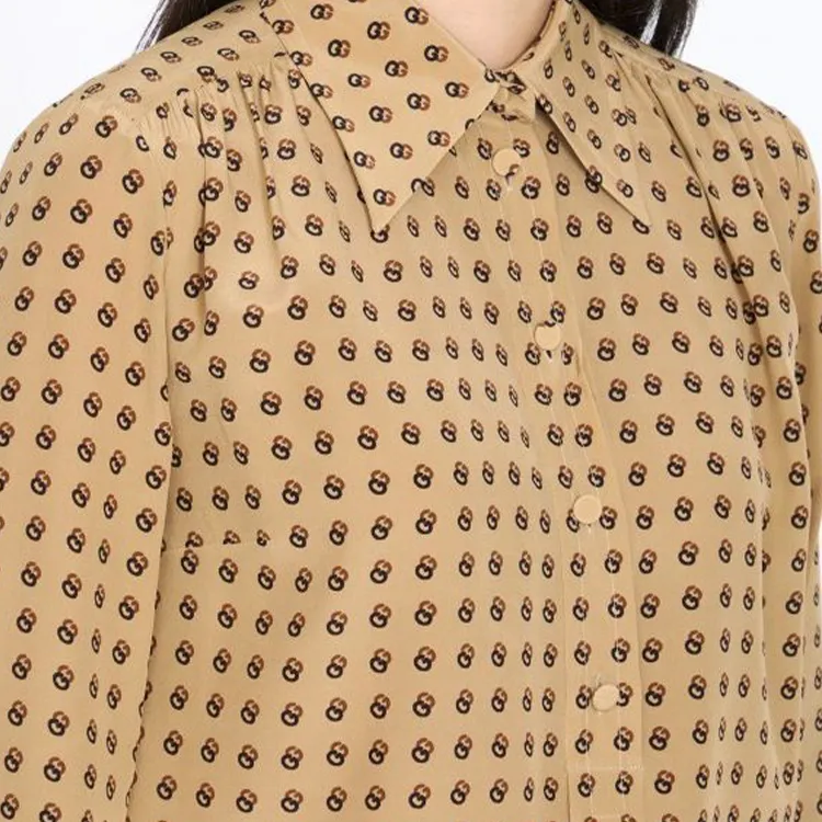 GUCCI Logo-pattern Blouse-3