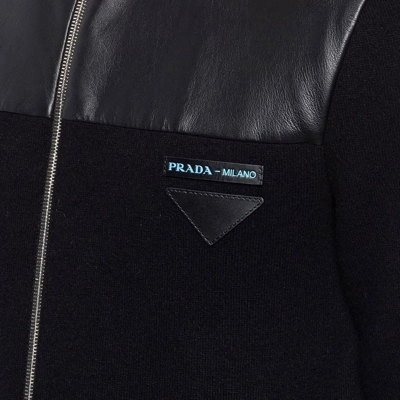 PRADA Sweatshirts Men Black-4