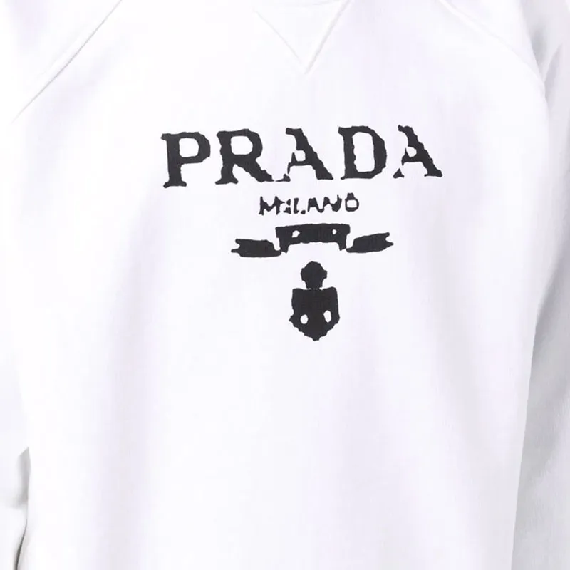 PRADA Sweatshirts Unisex White-4