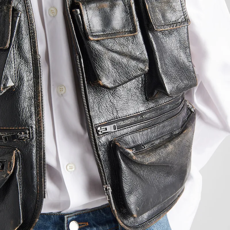 PRADA Leather Cargo Vest-2