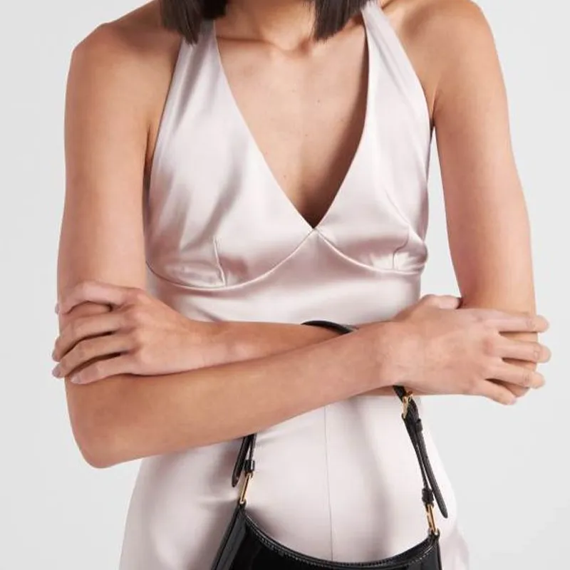 PRADA Re Edition 1995 Halterneck Midi Dress-1