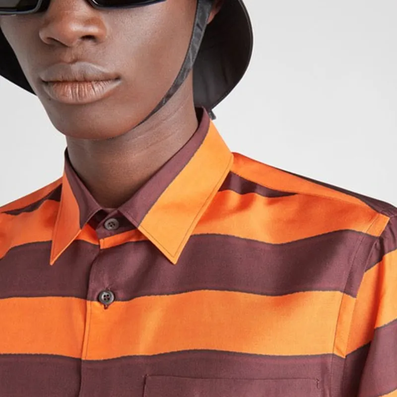 PRADA Shirts Men Orange-1